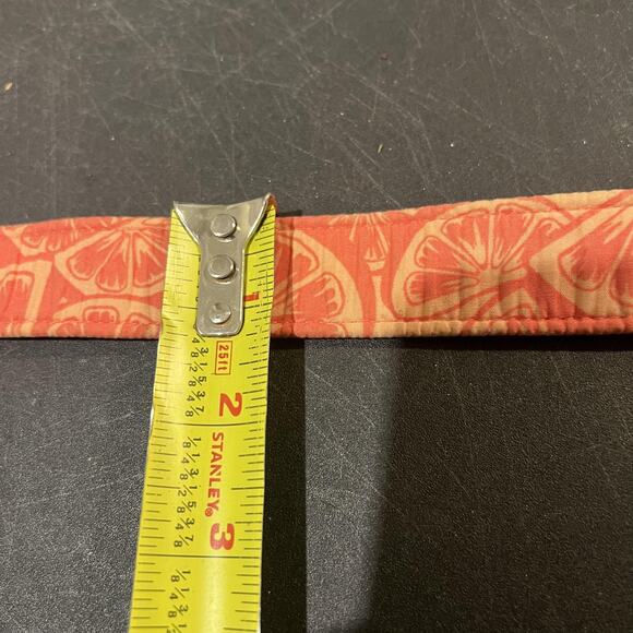 Vineyard Vines Belt Womens Large Orange Pink Citrus Print D Ring Accessory - Picture 6 of 6
